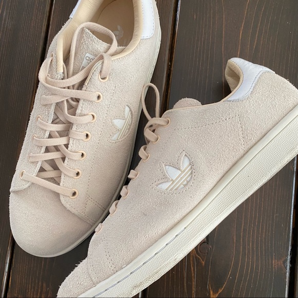 Adidas Stan Smith Suede Shoes Linen size 7 - Picture 6 of 11